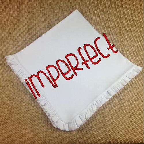 IMPERFECT Blank Infant Blanket - Ruffle